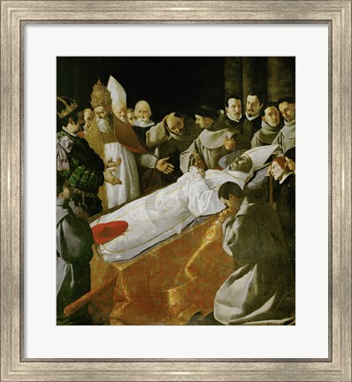Framed Death of Saint Bonaventura, 1627 Print