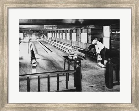 Framed Olentangy Park Bowling Alleys, Columbus, Ohio Print