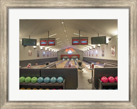 Framed Bowling Center at Mount Vernon Print