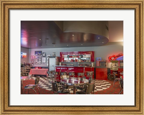 Framed Bowling Center Snack Bar at Mount Vernon Print