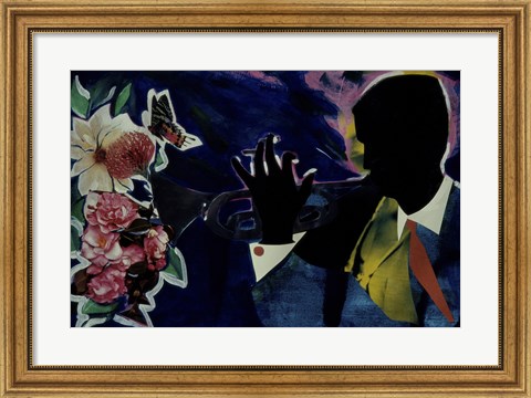 Framed Floral Arrangement Print