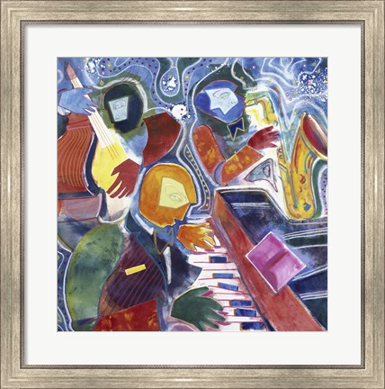 Framed Jazz Messenger II Print