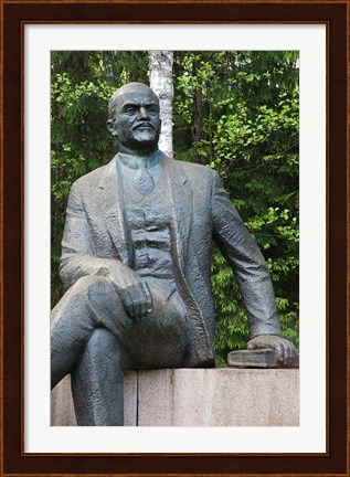Framed Lithuania, Grutas Park, Statue of Lenin III Print