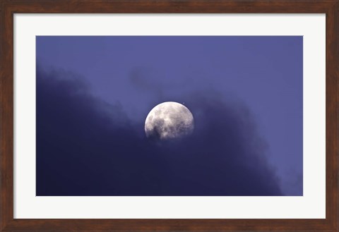 Framed Moon and Jupiter in a very close Conjunction Print