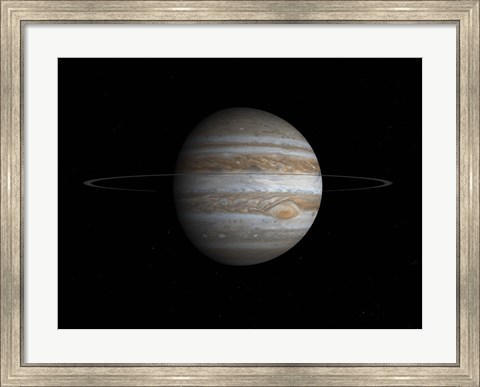 Framed Artist&#39;s Concept of the Planet Jupiter Print