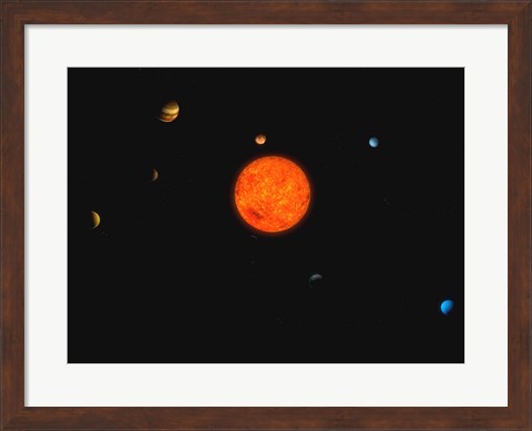 Framed Solar System II Print