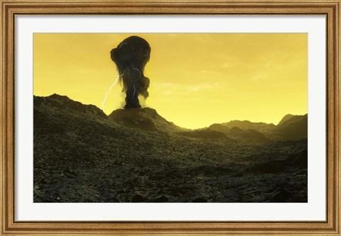 Framed Surface of Venus Print