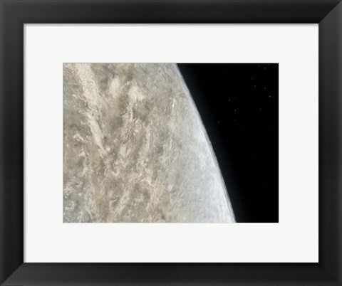 Framed Illustration of the Planet Venus Print