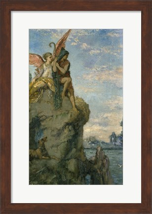 Framed Hesiod And The Muse II Print