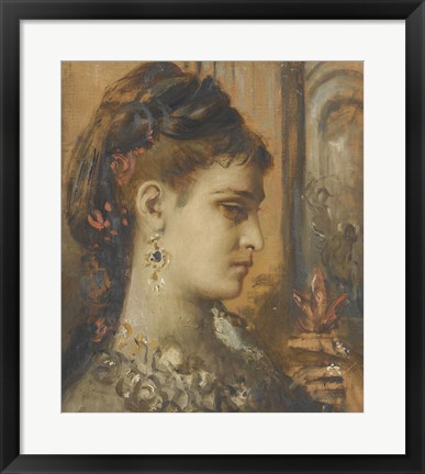 Framed Study For Salome With The Decapitation Of John The Baptist Print