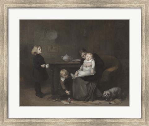 Framed Sick Child, 1885 Print