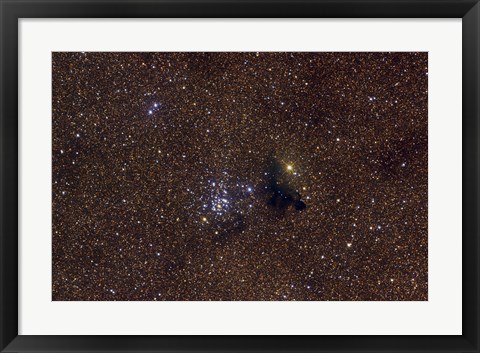 Framed NGC 6520, an open cluster in the Constellation Sagittarius Print