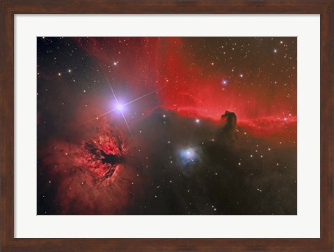 Framed Horsehead Nebula in the Constellation Orion Print
