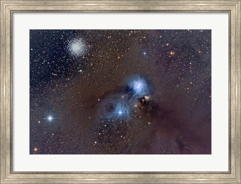Framed Corona Australis, a Constellation in the Southern Hemisphere Print