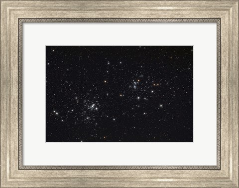 Framed Double Cluster in the Constellation Perseus Print