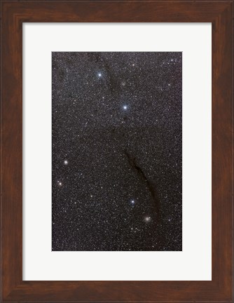 Framed Dark Doodad Nebula in the southern Constellation Musca Print