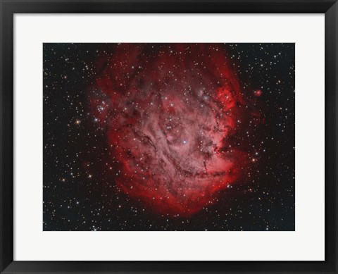Framed NGC 2174, the Monkey Head Nebula with IC 2159 Nebulosity Print