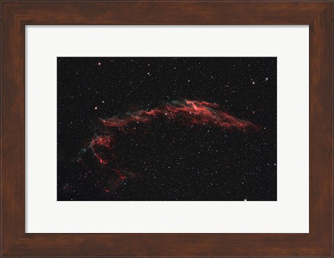 Framed NGC 6992, The Eastern Veil Nebula Print