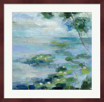 Framed Lily Pond II Print