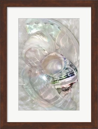 Framed Underwater Light Waves V Print