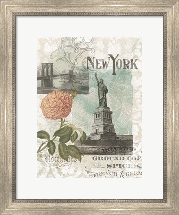 Framed Visiting New York Print