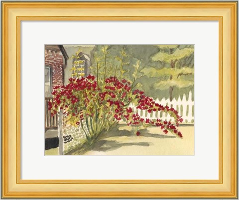Framed Watercolor Garden VI Print