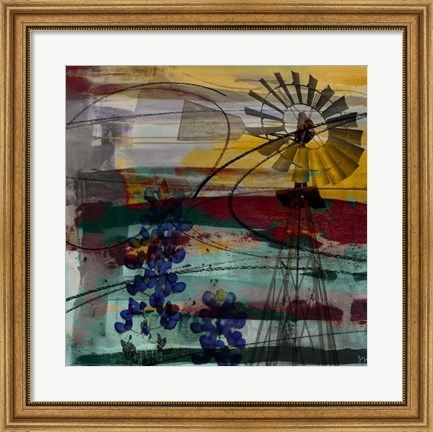Framed Windmill Abstract Print