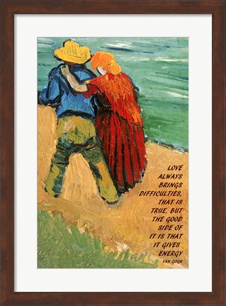 Framed Love -Van Gogh Quote Print