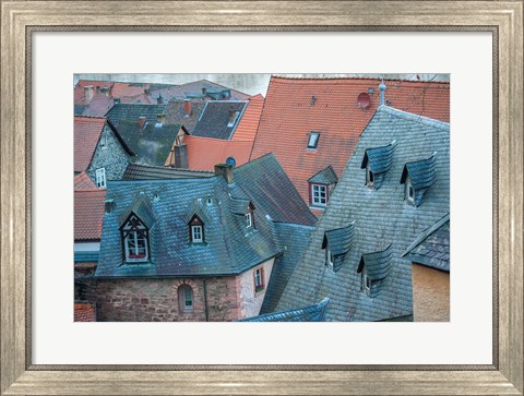 Framed Rooftops in Miltenberg, Germany Print