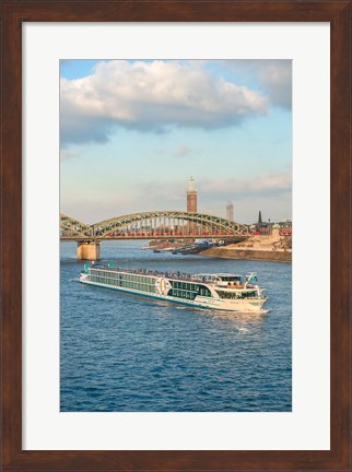 Framed Scylla Tours Riverboat on The Rhine River Print
