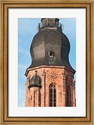 Framed Church of the Holy Ghost, Old Town Heidelberg Print