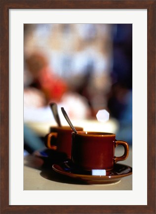 Framed Cafe, Aix En Provence, France Print