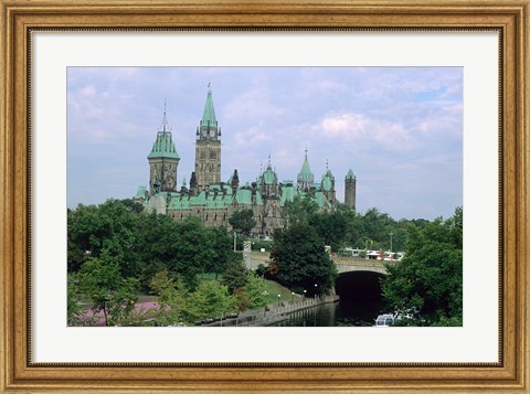 Framed Parliament Building in Ottawa Print