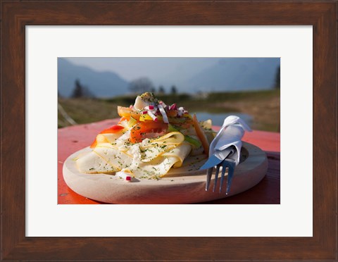 Framed Austria Vegetable Cuisine Print