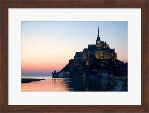 Framed Mont Saint Michel, Basse-Normandie, France Print