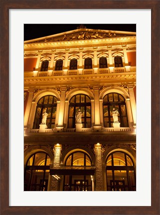 Framed Vienna Music Hall, Philharmonic Orchestra Print