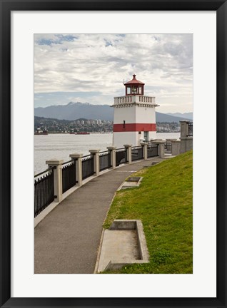 Framed Brockton Point Lighthouse Print