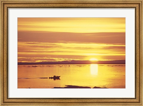 Framed Baffin Island Sunset Print