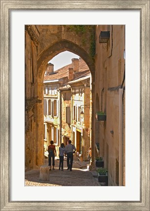 Framed Old Medieval Village of Saint Emilion Print