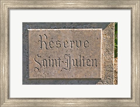 Framed Reserve Saint Julien Vineyard Print