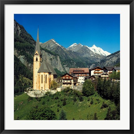 Framed Austria, Hohe Tauern Alps Print