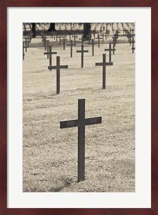 Framed Neuville St-Vaast, WWI German military cemetery, Pas de Calais, France Print