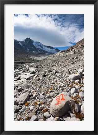 Framed Glacier Viltragenkees, Mt Kleinvenediger Print