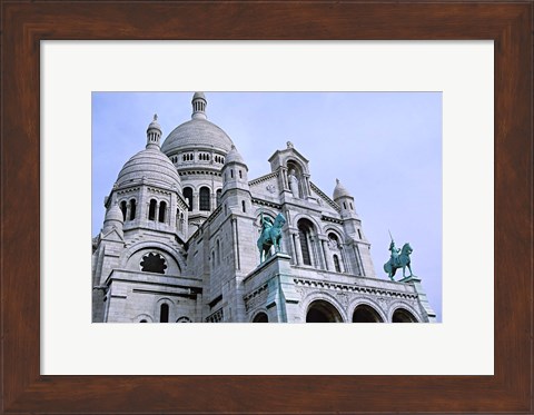 Framed Sacred Heart Cathedral in Montmartre, Paris Print