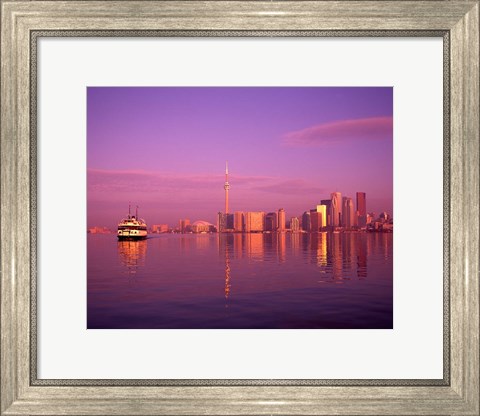 Framed Toronto Skyline, Canada Print