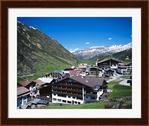 Framed Obergurgl, Otztal Alps, Tyrol, Austria Print