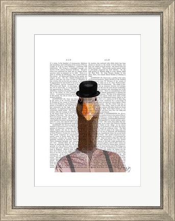 Framed Clockwork Orange Goose Print