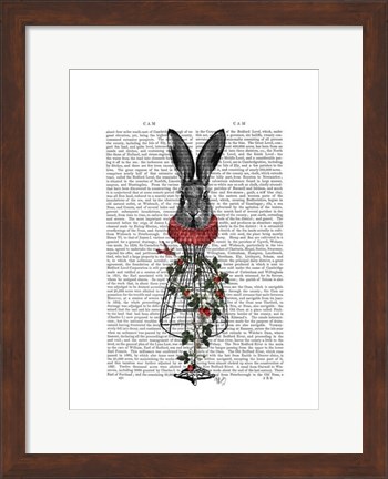 Framed Strawberry Hare Print
