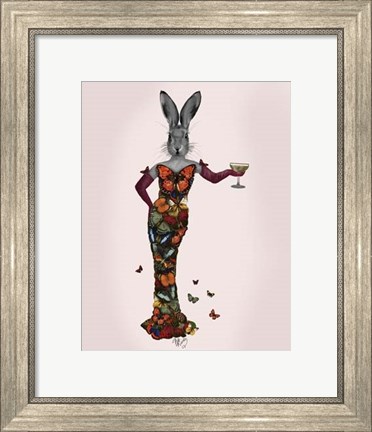 Framed Rabbit Butterfly Dress Print