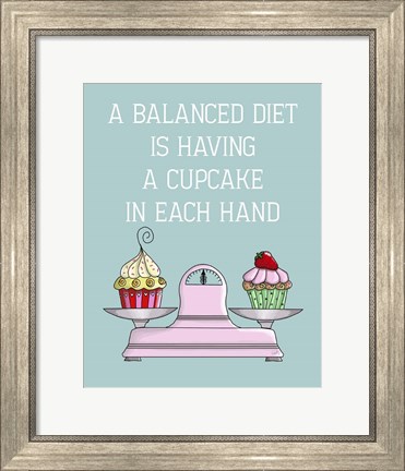 Framed Balanced Diet Print